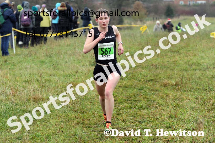 Womens under-17s and under-20s, 2021 North Eastern Cross Country Championships, Sedgefield. Photo: David T. Hewitson/Sports for All Pics